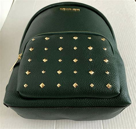 sac michael kors avec clous|Michael Kors Erin Sac à dos en cuir grainé avec clous verts Taille .